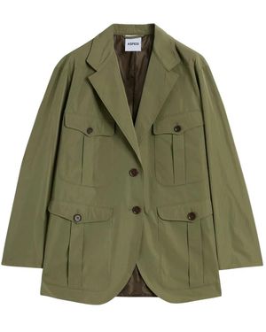 Aspesi Jassen ,Groen ,Polyester Giacca Cavalletta