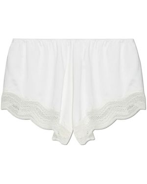 Hanro Nachtkleding ,Wit ,Satijn Cira Shorts