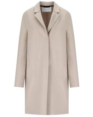 Harris Wharf London Single-Breasted Coats - Natural