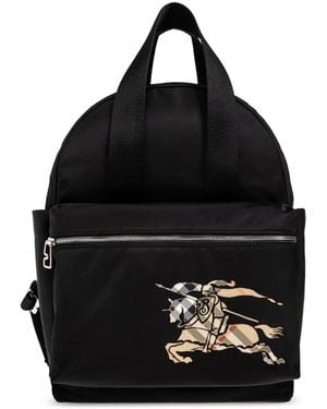 Burberry Rucksack Mit Abgerundeter Oberseite - Schwarz