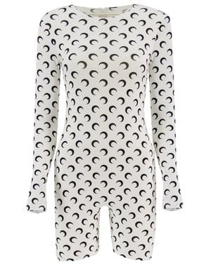 Marine Serre Playsuits - White