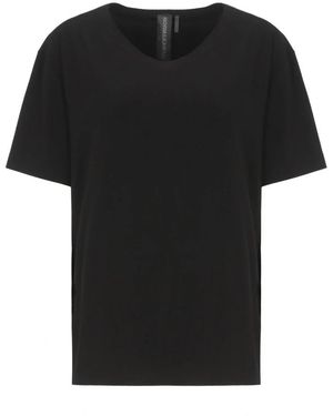 Norma Kamali Rundhals-Top - Schwarz