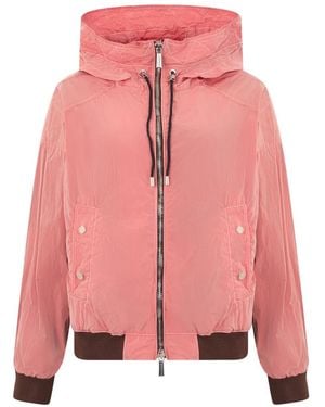 Moorer Kapuzen-Bomberjacke - Pink