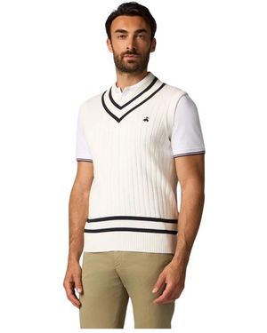 Brooks Brothers Sleeveless Jumpers - White
