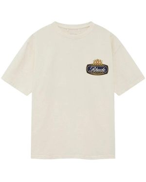 Rhude Tops ,Wit ,Katoen Safari Crest Tee