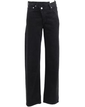 Agolde Jeans Met Overslagsluiting - Zwart