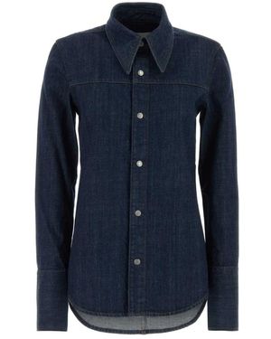 Ami Paris Denim Shirts - Blue