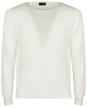Drumohr Round-Neck Knitwear - White
