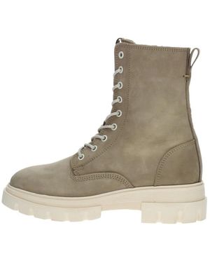 Maruti Schoenen ,Leer Fleur Veterlaars - Bruin