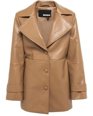 ROTATE BIRGER CHRISTENSEN Leather Jackets - Brown