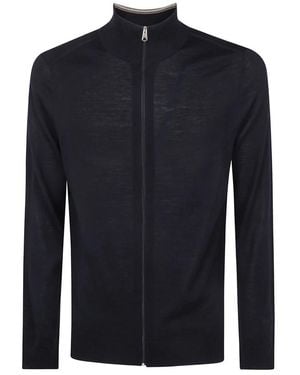 Paul Smith Cardigan Zip Thru - Blau