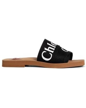 Chloé Sliders - Black