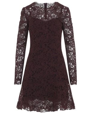 Ermanno Scervino Spitzen-Minikleid - Braun