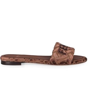 Fendi Sliders - Brown