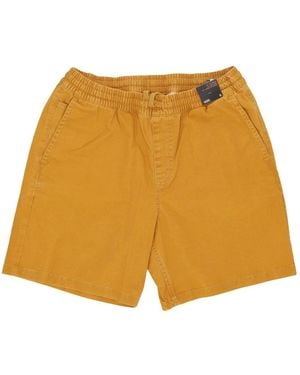 Vans Korte Broeken ,Geel ,Katoen Relaxed Elastische Gewassen Herenshorts