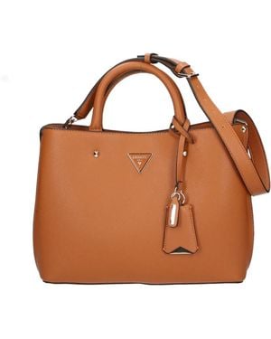 Guess Gestikte Kunstleren Handtas - Bruin