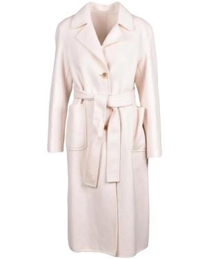 Add Jassen ,Wol Cappotto Lungo - Roze