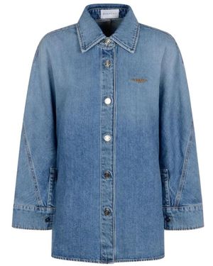 Givenchy Overhemden ,Blauw ,Denim Denim Jacks