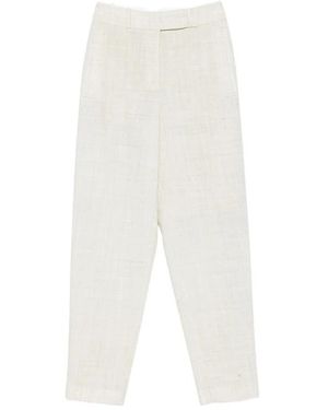 JOSEPH Straight Trousers - Blanco