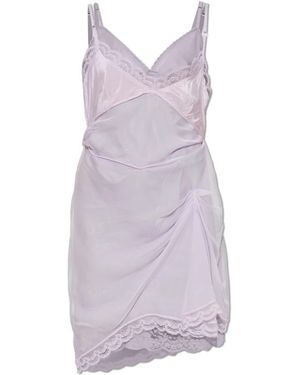 Marc Jacobs Kleedjes ,Paars ,Leer Lingerie-Stijl Jurk