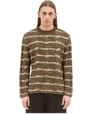 Brain Dead Round-Neck Knitwear - Marrón