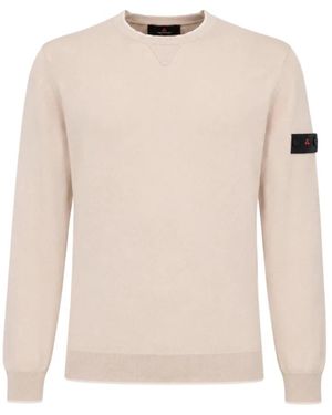 Peuterey Round-Neck Strickwaren - Natur