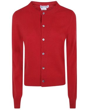 Comme des Garçons 12 Gauge Cashmere Jersey Cardigan - Rood