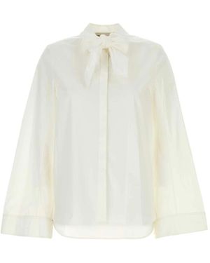 Tory Burch Katoenen Poplin Shirt - Wit