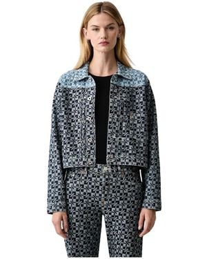 KENZO Jassen ,Blauw ,Denim Denim Jas - Zwart