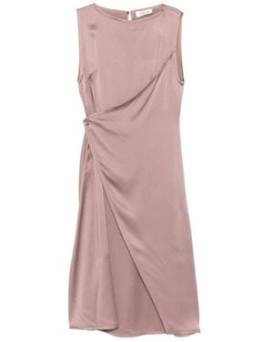 Lanvin Asymmetrisches Drapiertes Midikleid - Pink