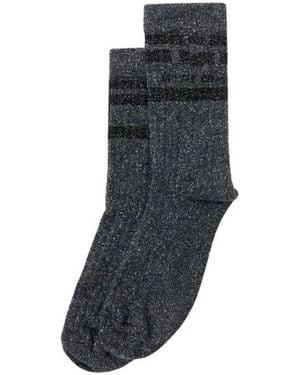 Isabel Marant Accessoires ,Grijs ,Katoen Valiby Sokken - Zwart