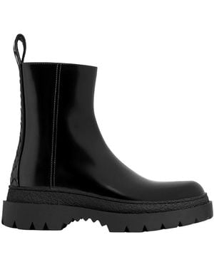 Bottega Veneta Highway Leather Boots - Black