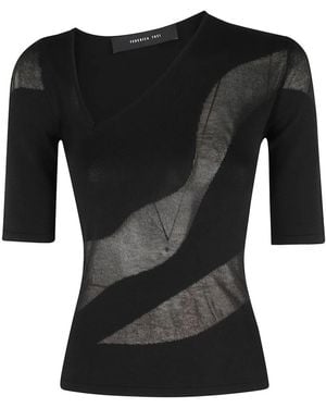 FEDERICA TOSI V-Neck Knitwear - Black