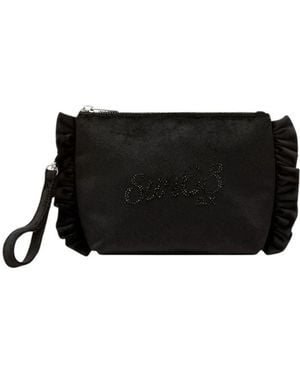 Sun 68 Tassen ,Zwart ,Mini Pouch Rouches Chenille
