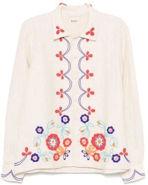 Bode Perlen Gartenparty Shirt - Weiß