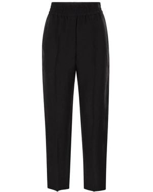 Brunello Cucinelli Baggy Pull-Up Broek - Zwart