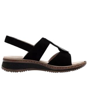 Ara Flat Sandals - Nero
