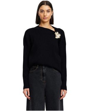 Acler Round-Neck Knitwear - Noir