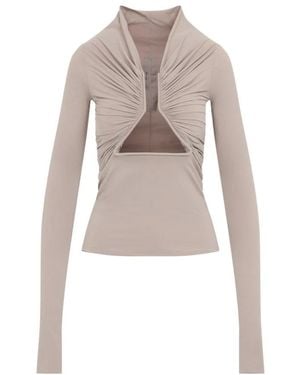 Rick Owens Jersey L/S Prong - Naturel