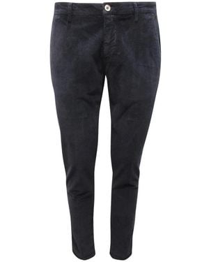 Mason's Broeken ,Blauw ,Katoen 9Pn 2A4973 Milano Fluwelen Broek