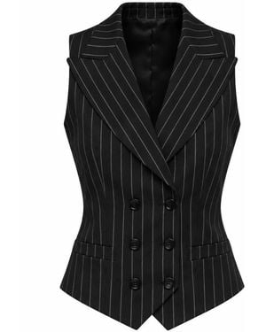 Dolce & Gabbana Geweefd Gilet - Zwart