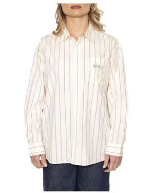 Obey Overhemden ,Overhemd Met Knoopsluiting Lange Mouw - Wit