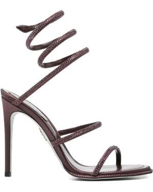 Rene Caovilla High Heel Sandals - Red