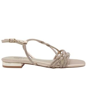 Albano Flat Sandals - Métallisé