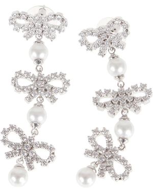 Self-Portrait Earrings - Blanc