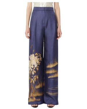 Max Mara Wide Trousers - Azul