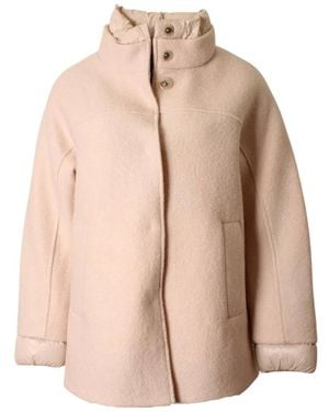 Geox Offwhite Jas Jas - Naturel
