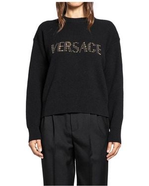 Versace Round-Neck Knitwear - Noir
