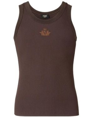 Fendi Sleeveless Tops - Bruin
