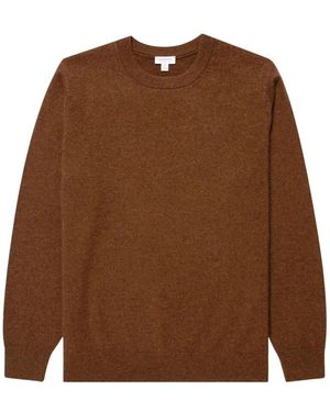 Sunspel Cashmere Knitwear - Marron
